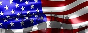 American flag signifying the VA Guaranteed Loan
